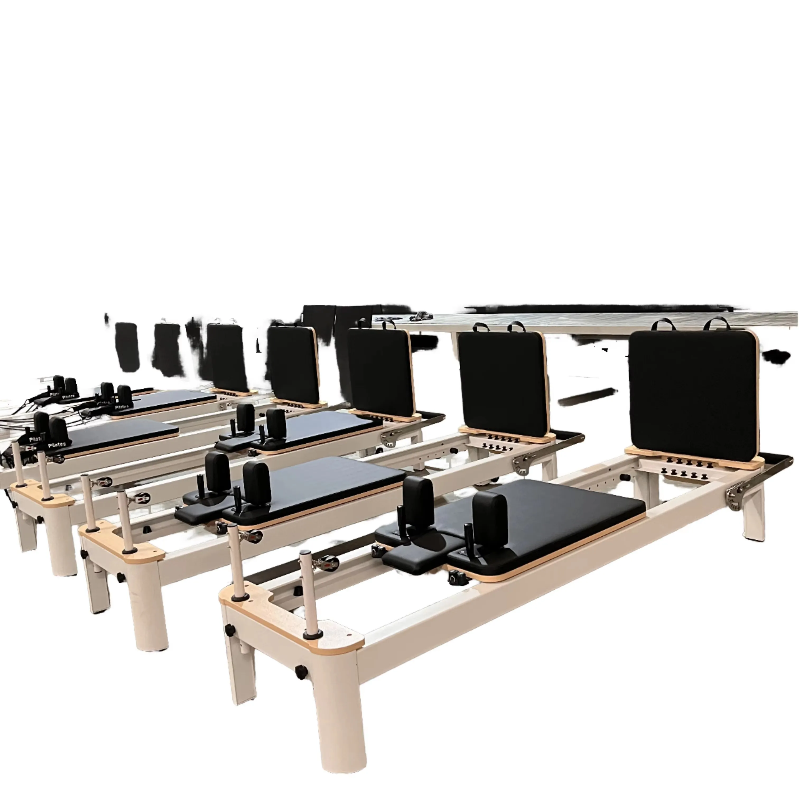 Durable and Portable Aluminum Alloy Adjustable Pilates Reformer for Yoga Studio Training Exercises