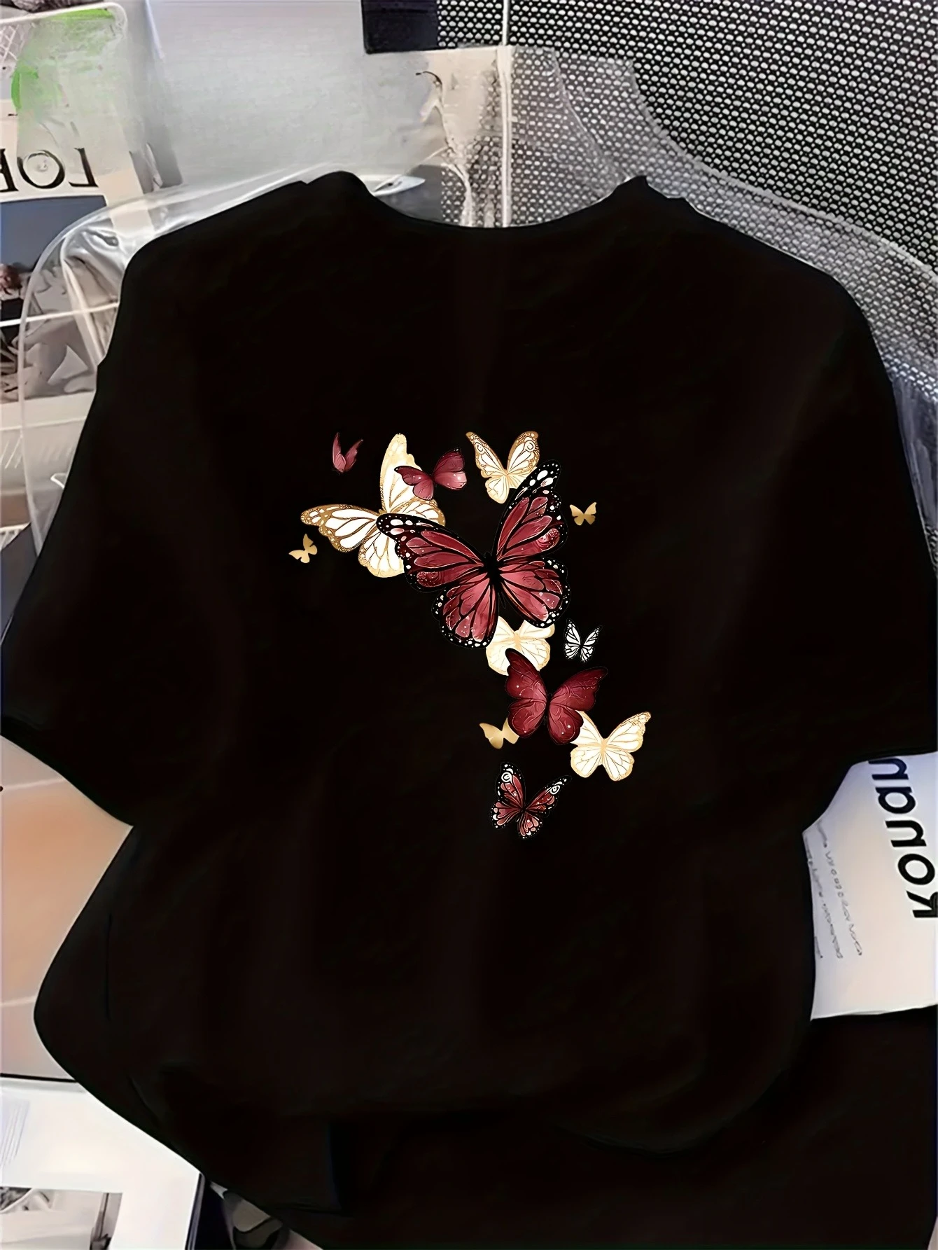 Women's Short Sleeve T-Shirt w - Summer Clothing Essentials Women 评论和价格