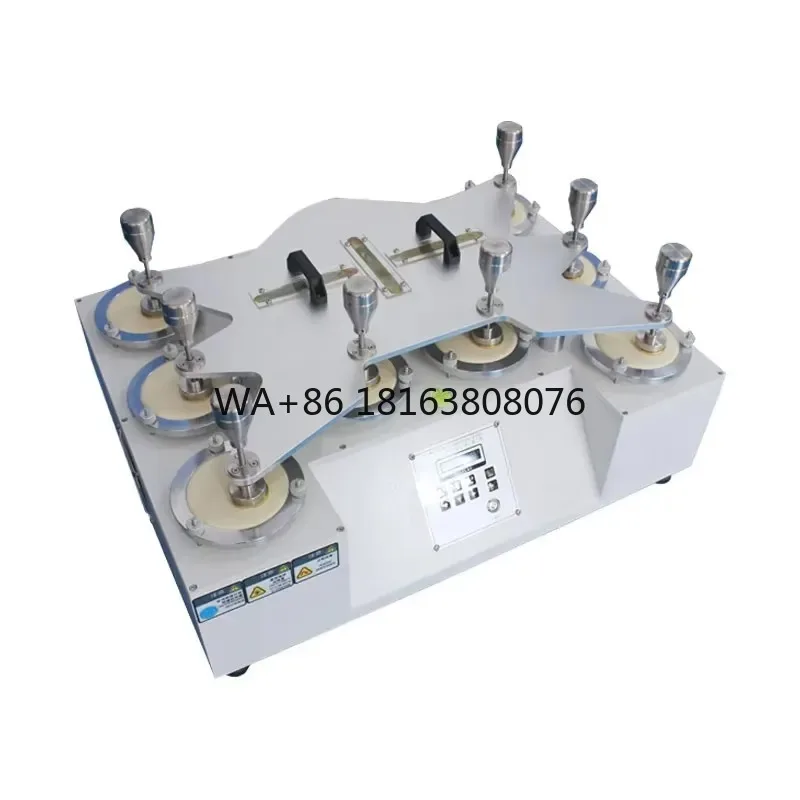 8 Workstations Martindale Abrasion Testing Machine Fabric Wear Resistance Tester for Textile Material Durability Abrasion