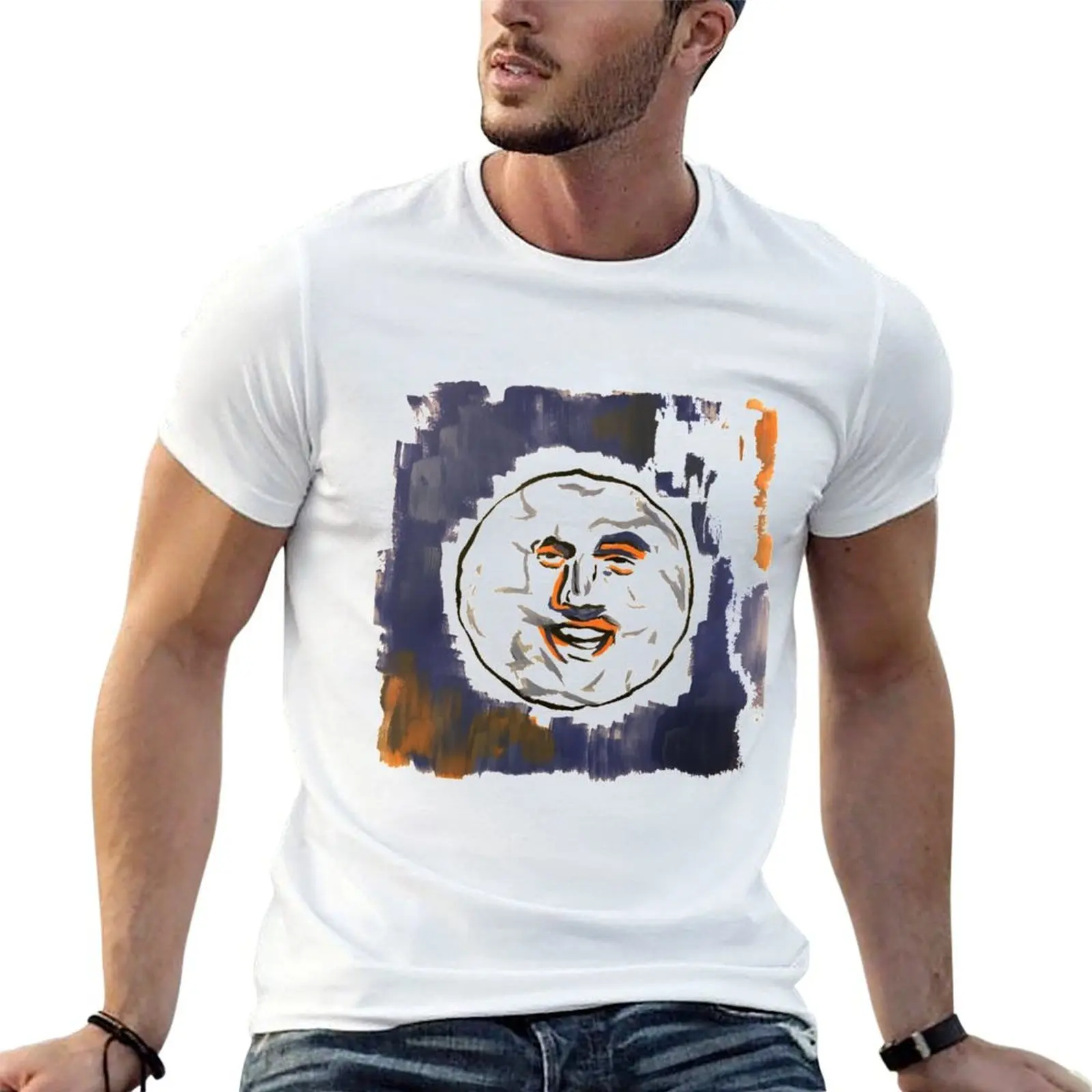 

The Mighty Boosh The Moon T-Shirt man t shirts cotton printed t shirts for man T-Shirt