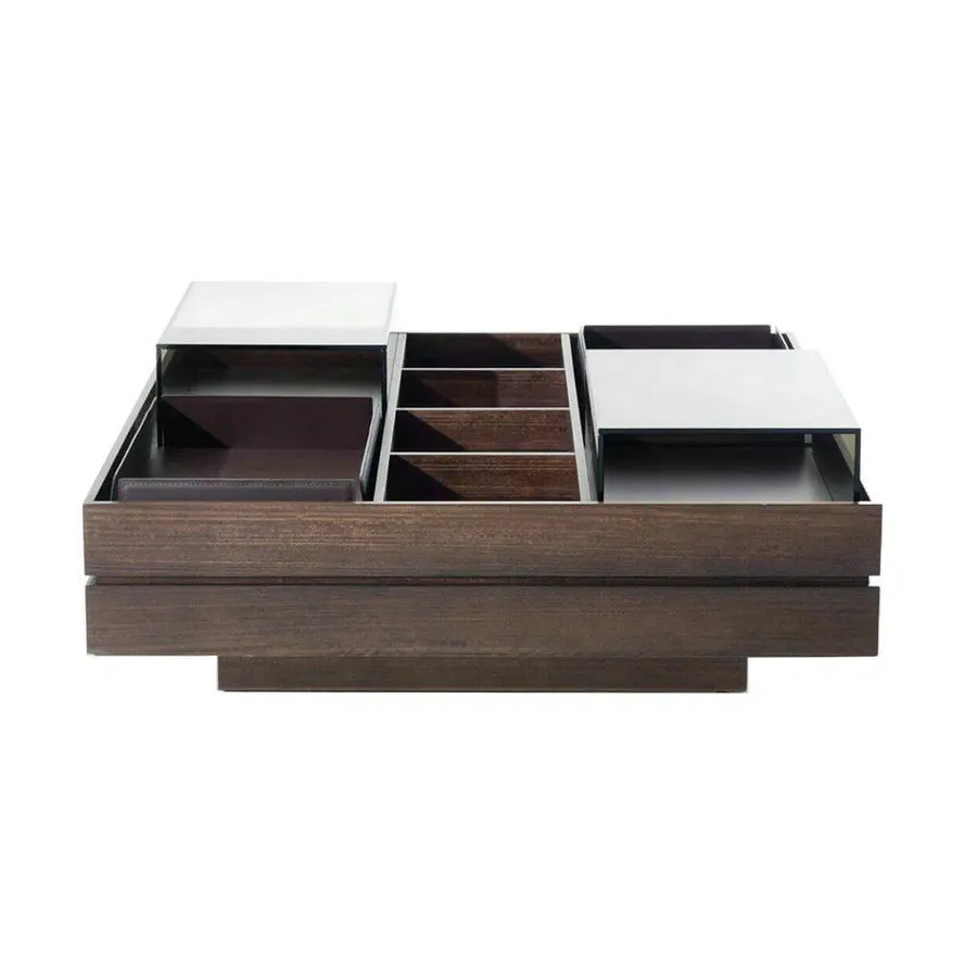 

✗ Квадратный стеклянный журнальный столик X Home Furniture с уникальным дизайном, роскошный китайский деревянный центральный чайный столик для декора вечеринок