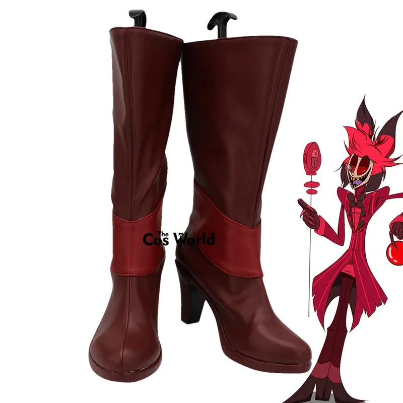 

Hazbin Alastor Radio Demon Anime Customize Cosplay High Heels Shoes Boots