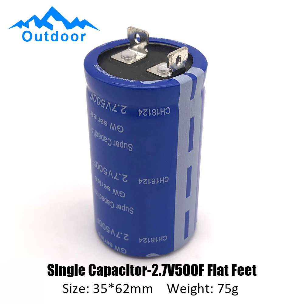 2.7V-360F 2.7V-400F 2.7V-500F 3V-500F 2.7V-650F 2.85V-700F Super Farad Capacitor Car Rectifier Accessories Super Capacitor