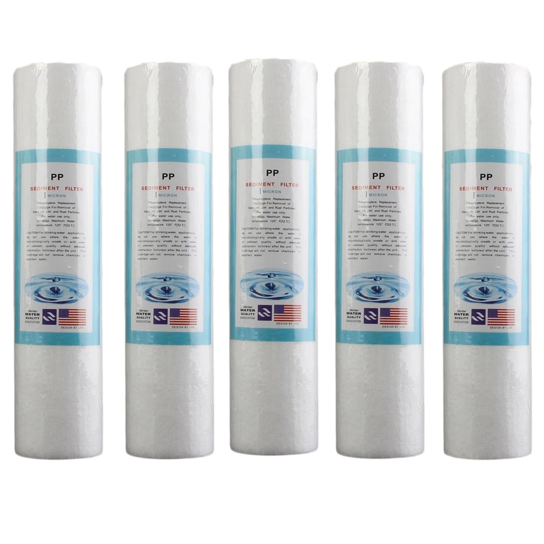 

5Pcs Replacement Water Sediment Filters (5 Micrometer) 2.5" X 10" Cartridges CNIM Hot