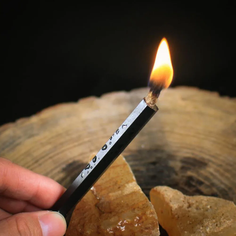 6Pcs Outdoor Fire Starter Rope Wick Compact Hiking Lighter for Camping Survival Expeditions Barbecue Wick Cord