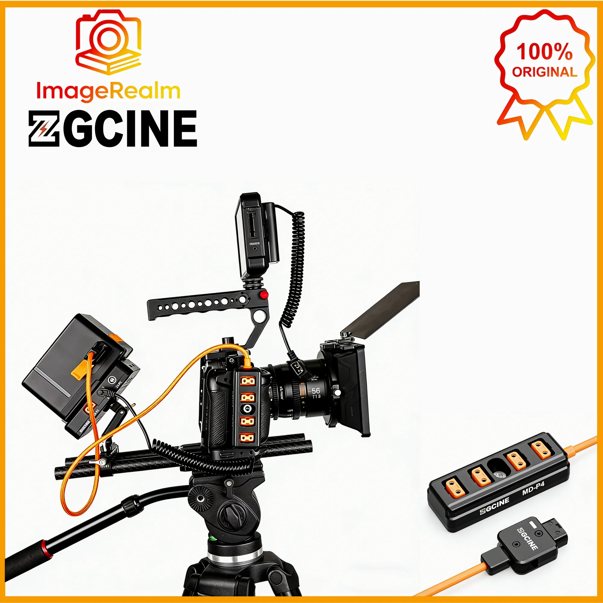 ZGCINE MD-P4 D-Tap to 4 D-Tap One Point Four Splitter Adapte