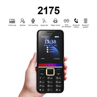 SERVO 2175 Feature Mobile Phone Three Sim Card Standby Magic Voice 2500mAh Battery MP3 MP4 FM Radio Senior Button Cellular Phone