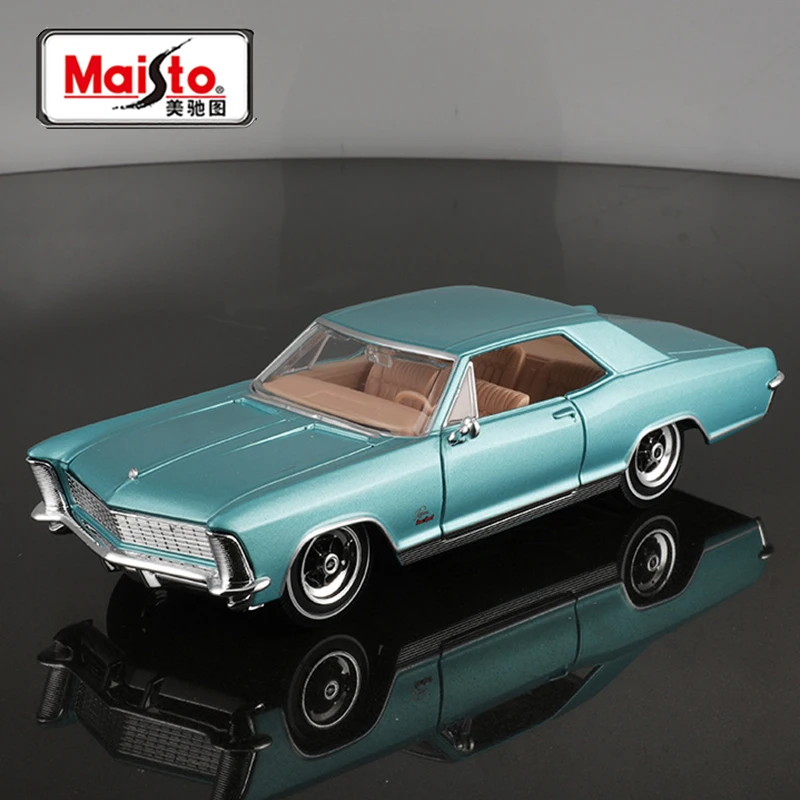 Maisto 1:26 Buick Riviera Gran Sport 1964 aleación clásico Luxy coche modelo Diecast Metal Retro coche antiguo vehículos modelo niños juguetes regalo