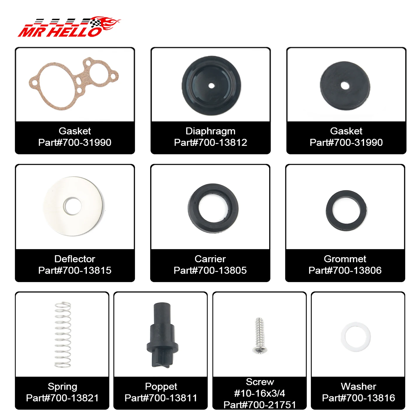 Schotelklepset 803062T1 voor Mercury 135-200pk 2.0L 2.5L V6, compatibel met Magnum II Magnum III XR4 XR6 V135 V150 V175 V200