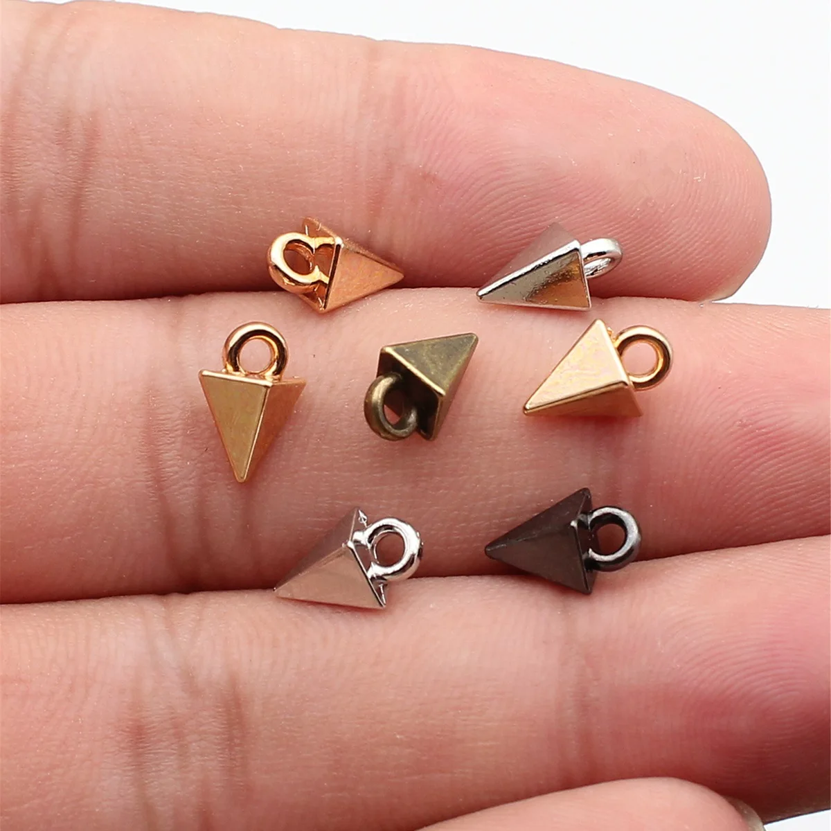 WYSIWYG 20pcs 10x5mm 7 Colors Awl Charms Trendy Pendant For Jewelry Making Handmaking DIY Jewelry Findings
