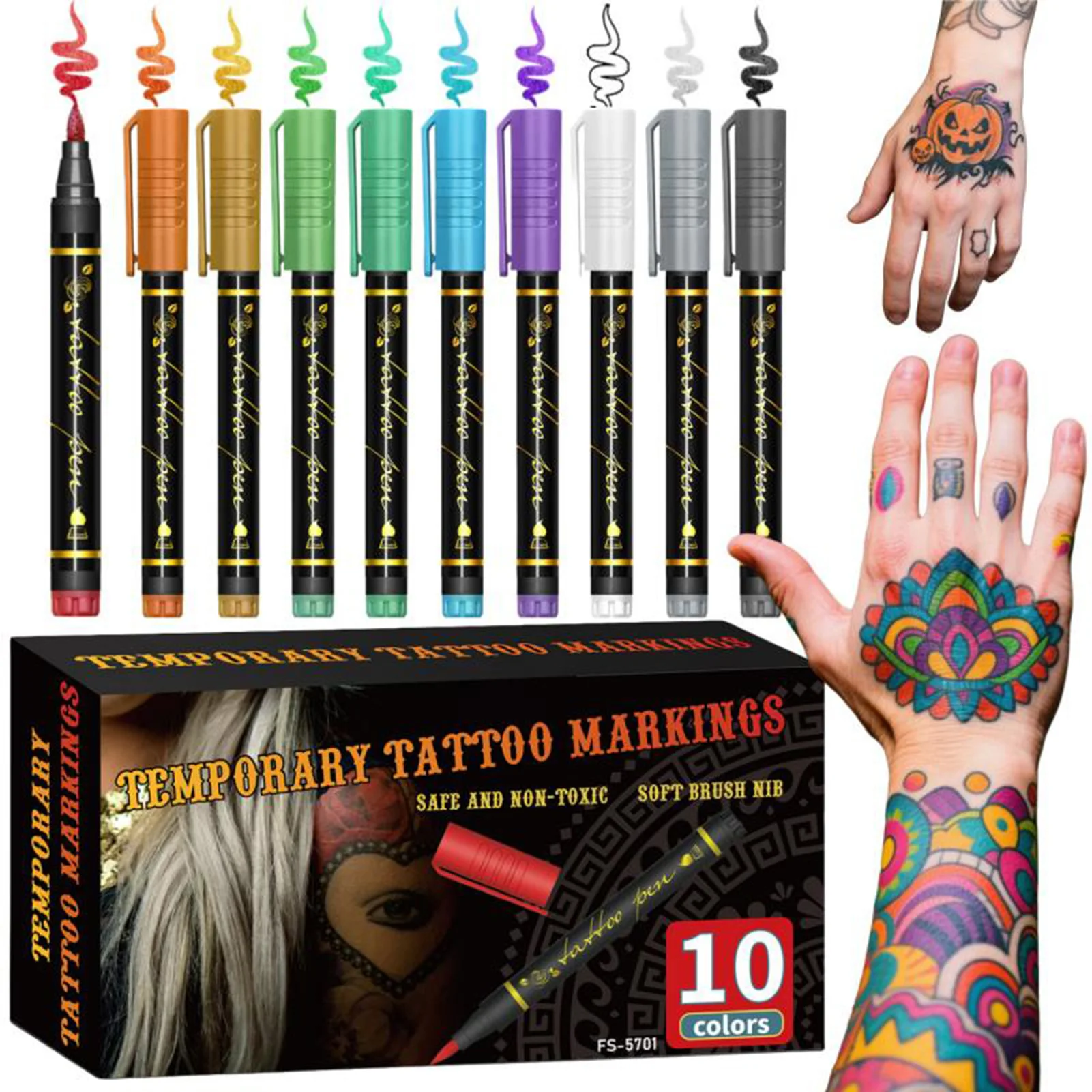 

Temporary Skin Markers For Parties Easy To Clean Unleash Creativity For Family Friendly