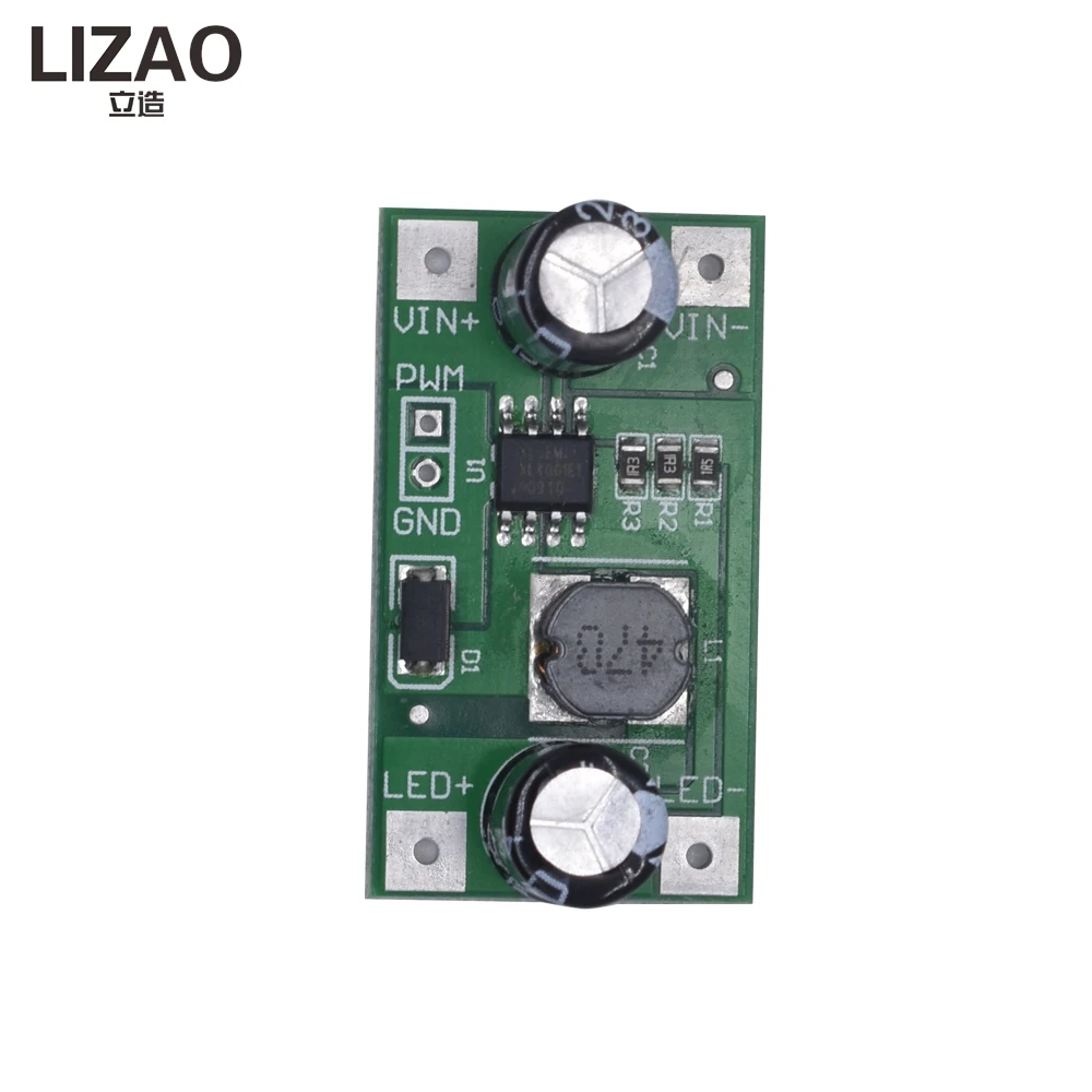 LIZAO 1W 3W DC-DC LED Driver Module, 7.0-30V to 1.2-28V 700mA PWM Dimming Step-Down Constant Current Board for LED Strip Light