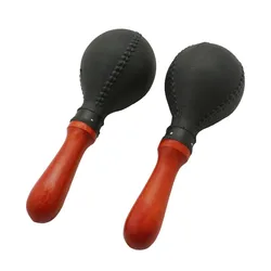 Professional Pair of Maracas Shakers Rattles Sand Hammer Percussion Instrument Musical Toy for Kid Children