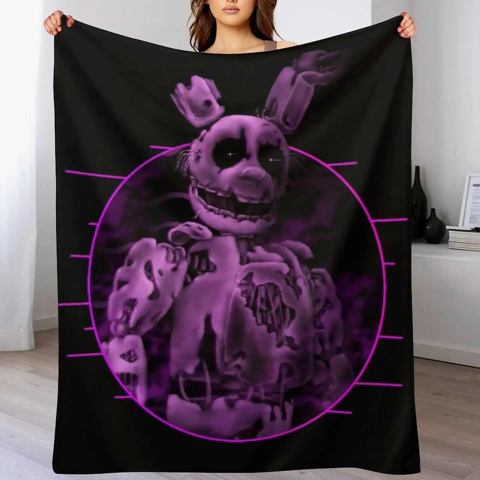 

Ghostly Springtrap Throw Blanket for babies Luxury Thicken Blankets