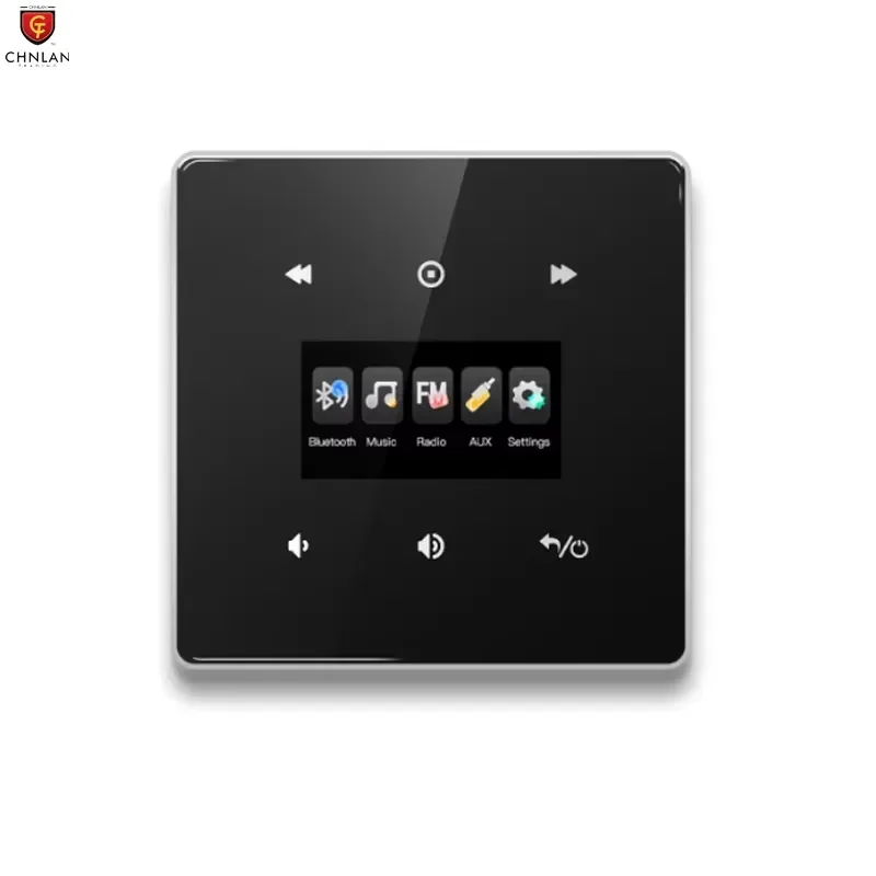 STLF Wall Audio Amplifiers 25W Stereo for Bluetooth FM Micro SD in Wall Music Amplifier with IR Remote Controller