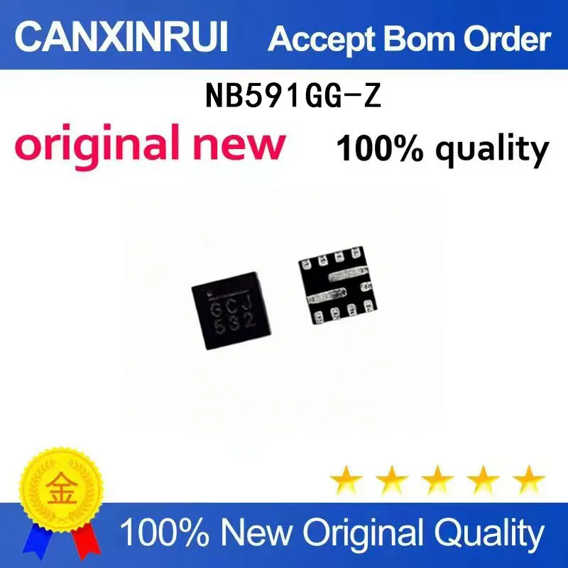 

(5-100 Pieces) Brand new original NB591GG-Z silk screen GCJ QFN power IC chip in stock