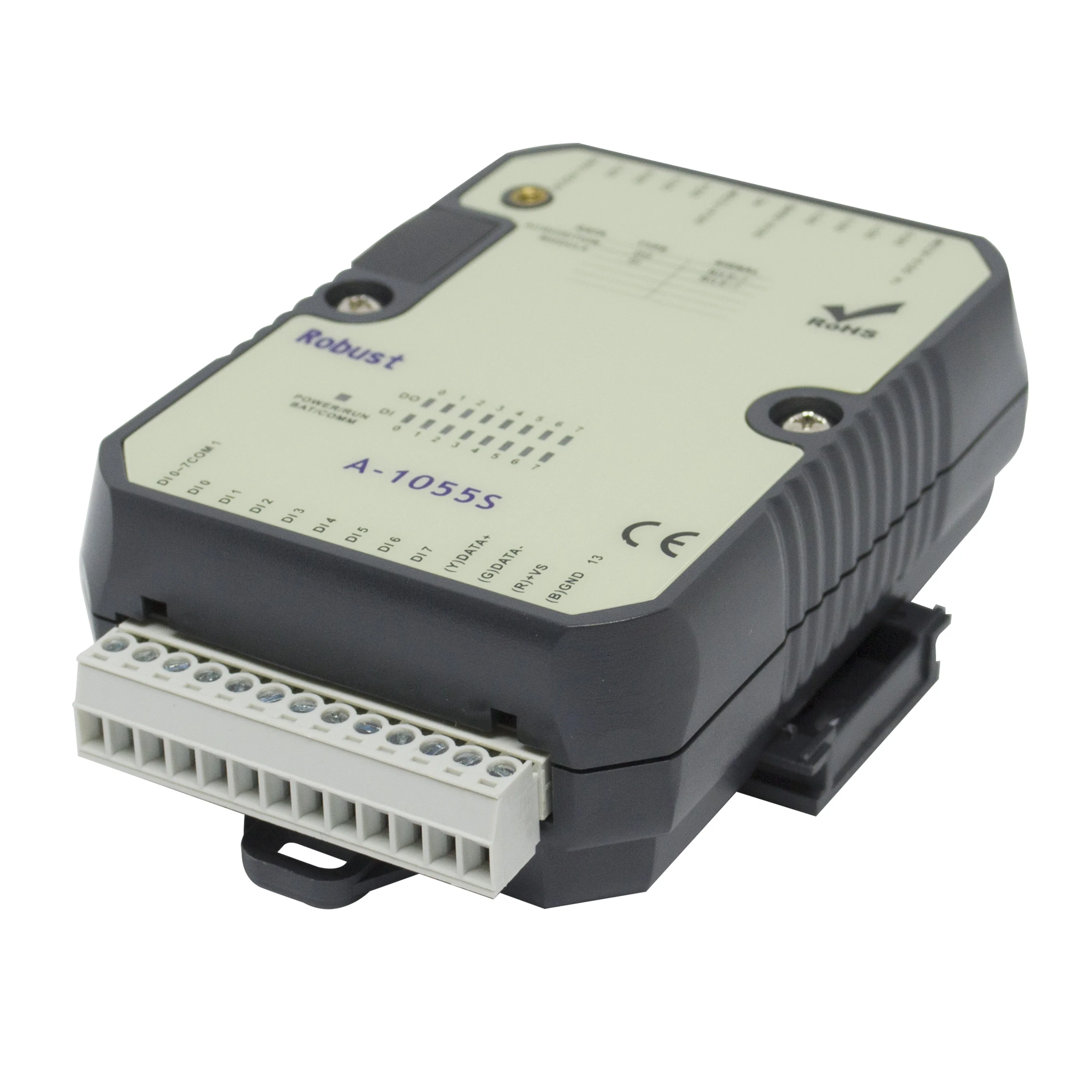 Módulo de E/S Digital 8DI 8DO con puerto de RS-485 ModBus RTU(A-1055S)