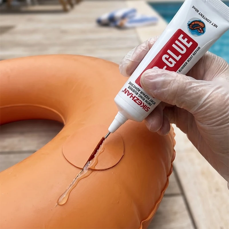 PVC-Kleber, aufblasbarer Schwimmring, Reparaturkleber, wasserdichtes Dichtmittel für Luftmatratzen, Kajaks, Pool- und Bootspflege, 60 ml – SIKEZHAN – Detail 4