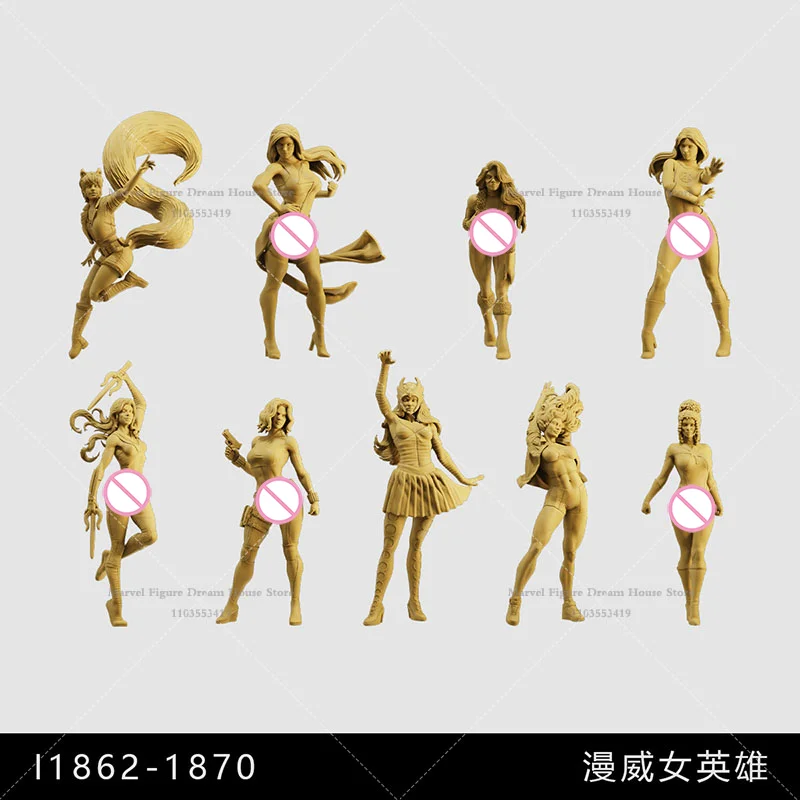 1/64 1/43 1/35 Scale Miniature Scene Dolls Un-panited White Figure Mini Model Manipulate Band Electromagnetic Spectrum‌ Monica