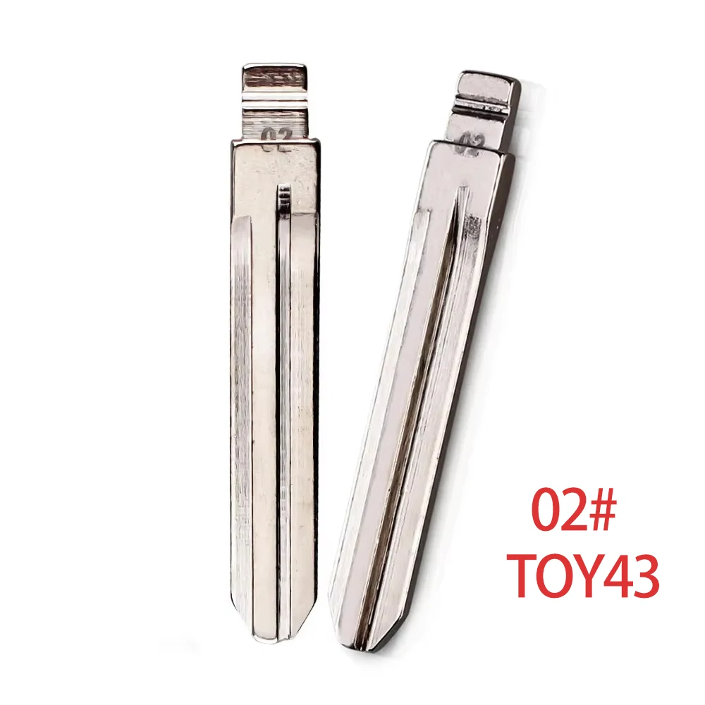 

10шт 02 # TOY43 KD Key Blade VVDI дистанционное лезвие для Toyota Corolla Crown Camry Highlander Corolla Vios Fukuda Auman