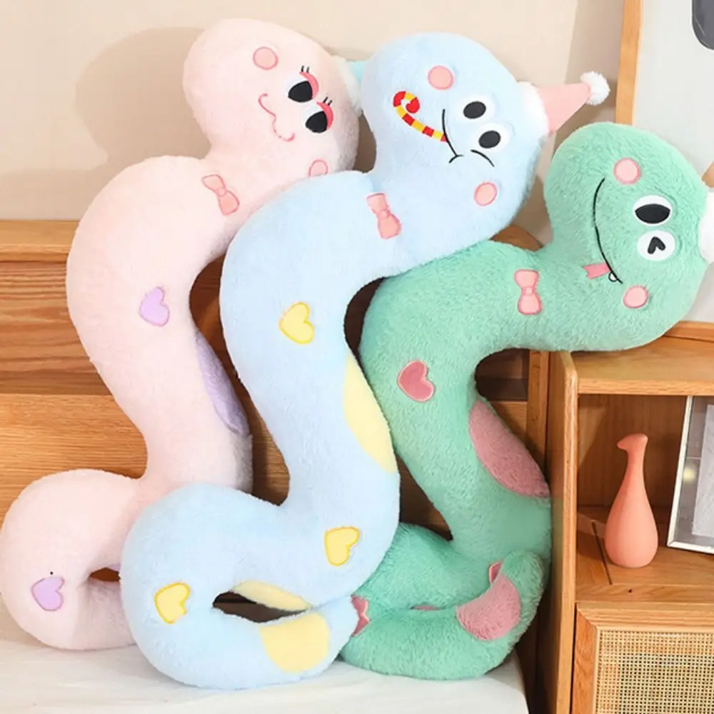 

Plush Year of The Snake Plush Toy Little Snake Soft Snake Stuffed Plush Doll Kawaii Cute Green Snake Animal Doll