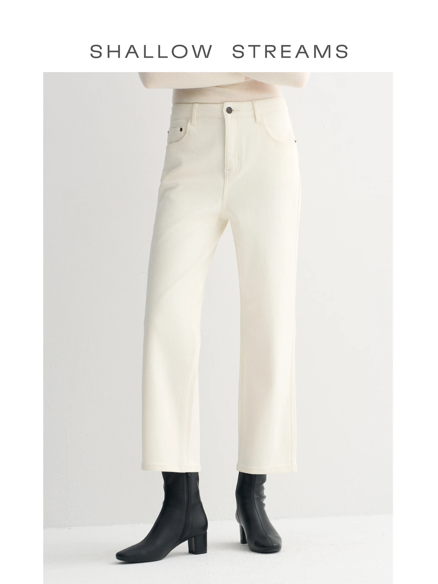 

Модные белые джинсы с высокой талией на флисовой подкладке, прямые, облегающие, с эффектом бархатистой ткани, из хлопка, для женщин