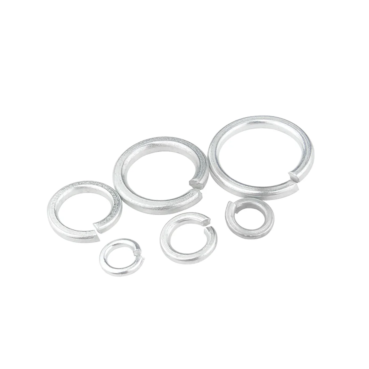 Pencuci tipis berlapis seng putih, M2-M10 paking logam elastis pegas terbuka