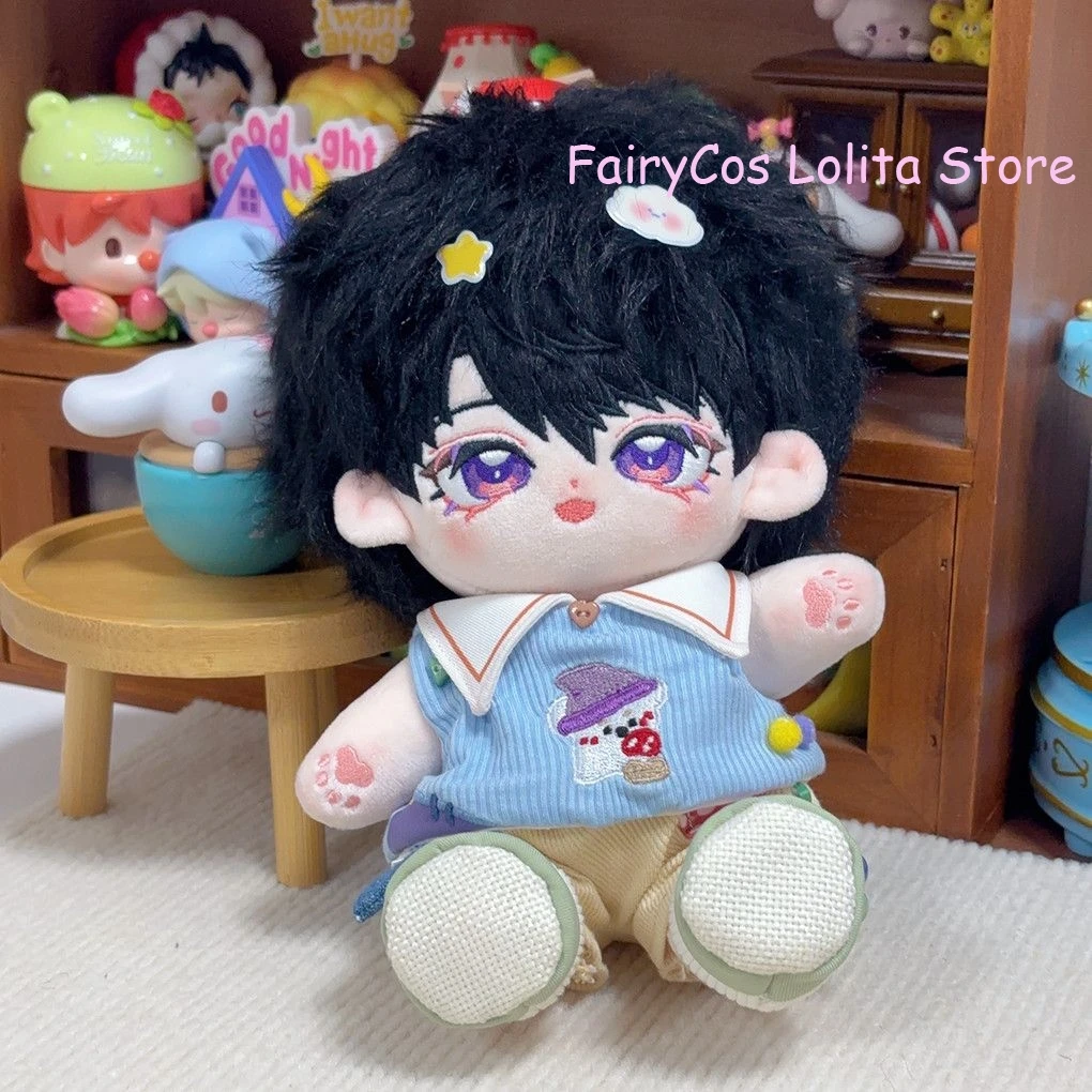 

20cm Anime Love and Deepspace Caleb Attributes Cute Figure Model Maumet Skeleton Body Gift Cartoon Pillow Puppet