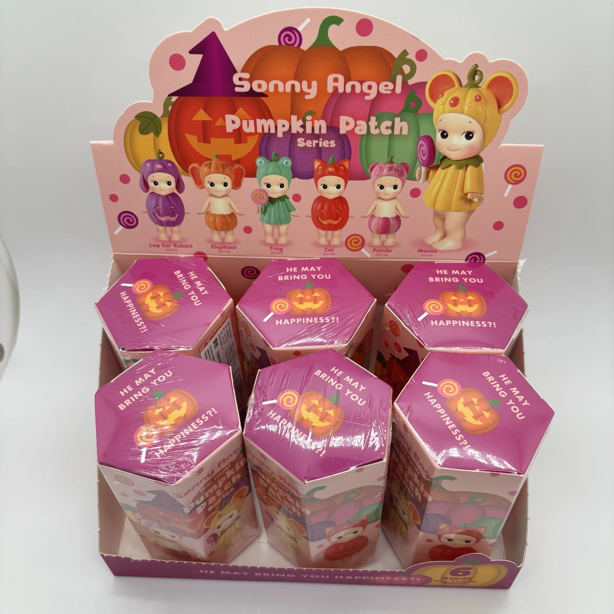

Sonny Angel Mini Figure 2025 Halloween Pumpkin Patch Series Blind Box Lop Ear Rabbit Pumpkin White Ghost SAS65988