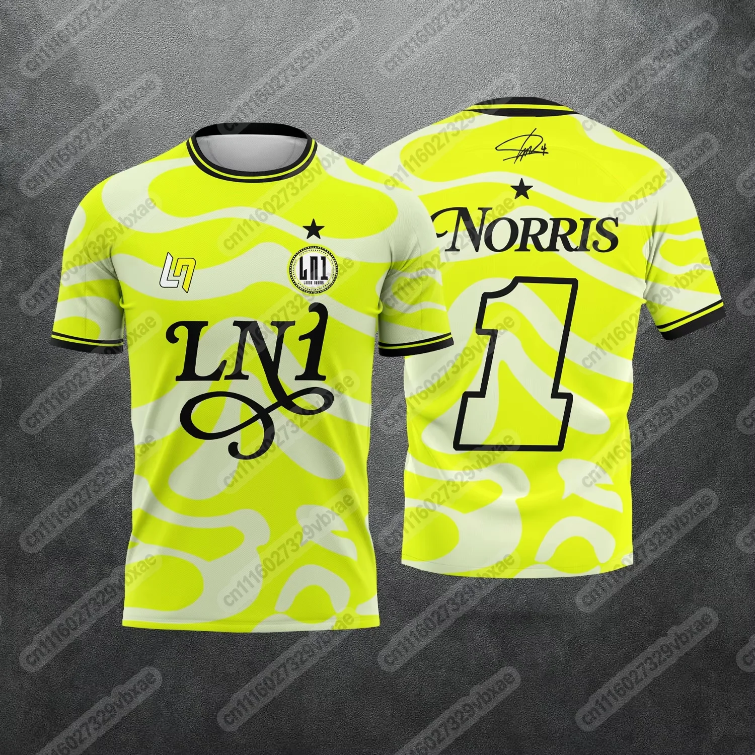 Lando Norris LN1 3D-Druck-Trikot für Herren und Damen, atmungsaktive, schnell trocknende Sommer-Sportbekleidung, Streetwear, passend für die ganze Familie – Detail 8