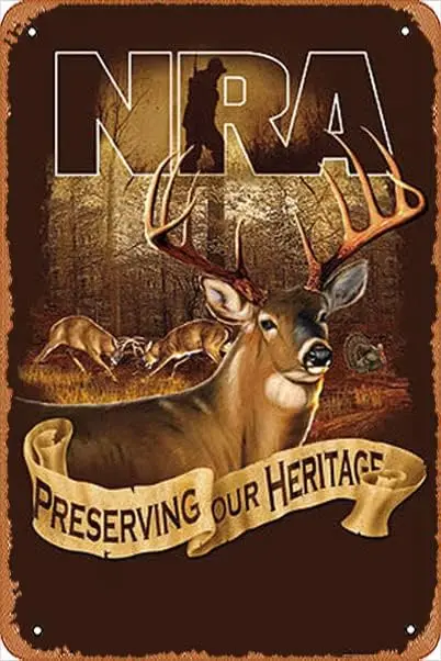 Vintage Metal Signs,Funny NRA National Rifle Association 