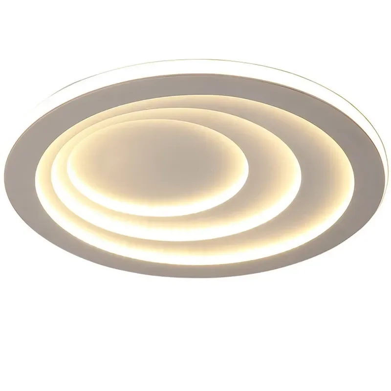 Share LED Ceiling Light White Pendant Lamp Chandelier Round for Living Room & Bedroom