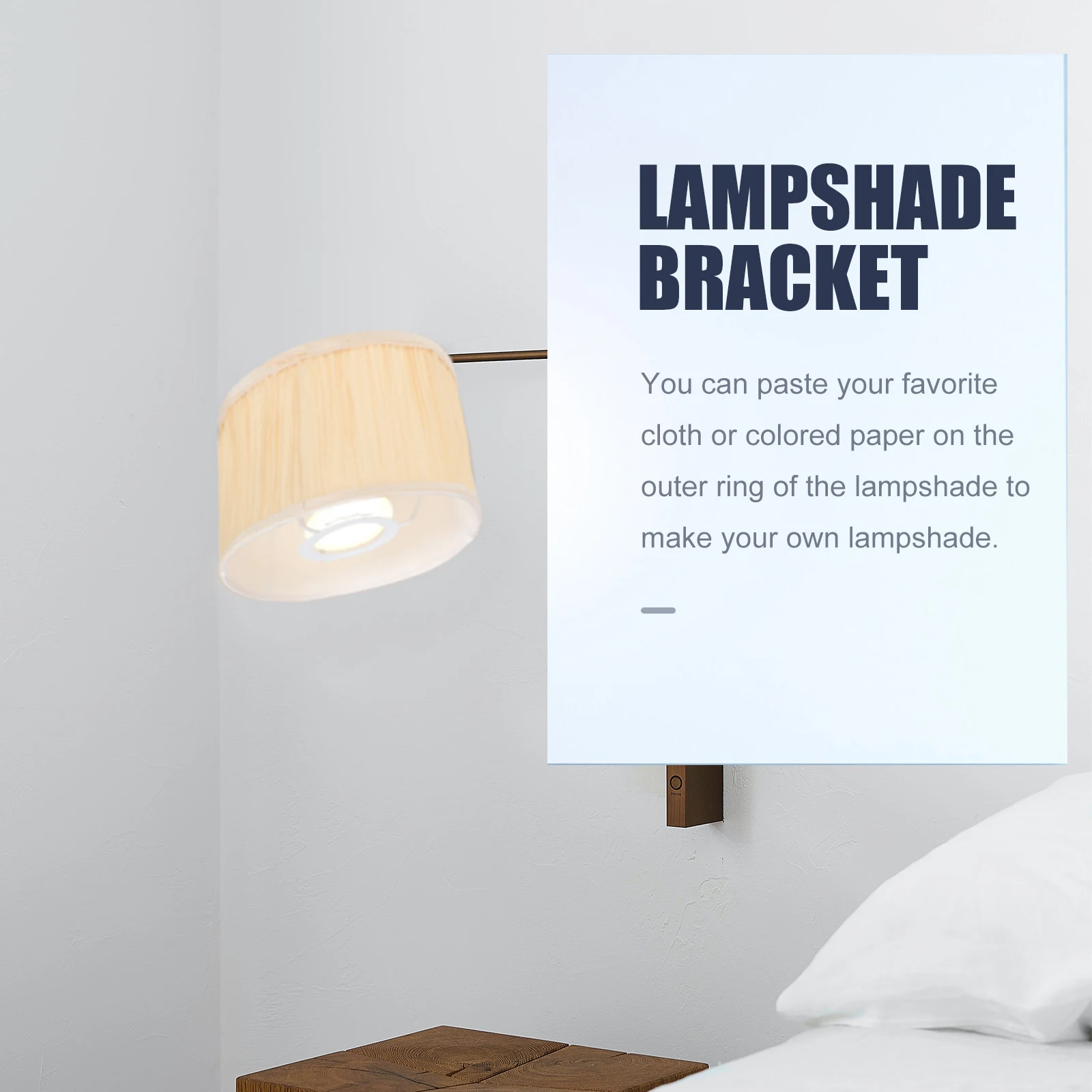 

Lampshade Frame DIY Tapered Table Lamp Brackets Iron Lampshade Rack E27 Cone Oval Combined Stands Lighting Accessories