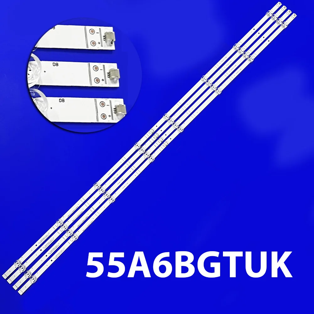 

НОВАЯ светодиодная полоса подсветки 8LED для Hisense 55A63HTUK 55A6BGTUK SVH550F94 CHR-BX55Y1U723030T040806A