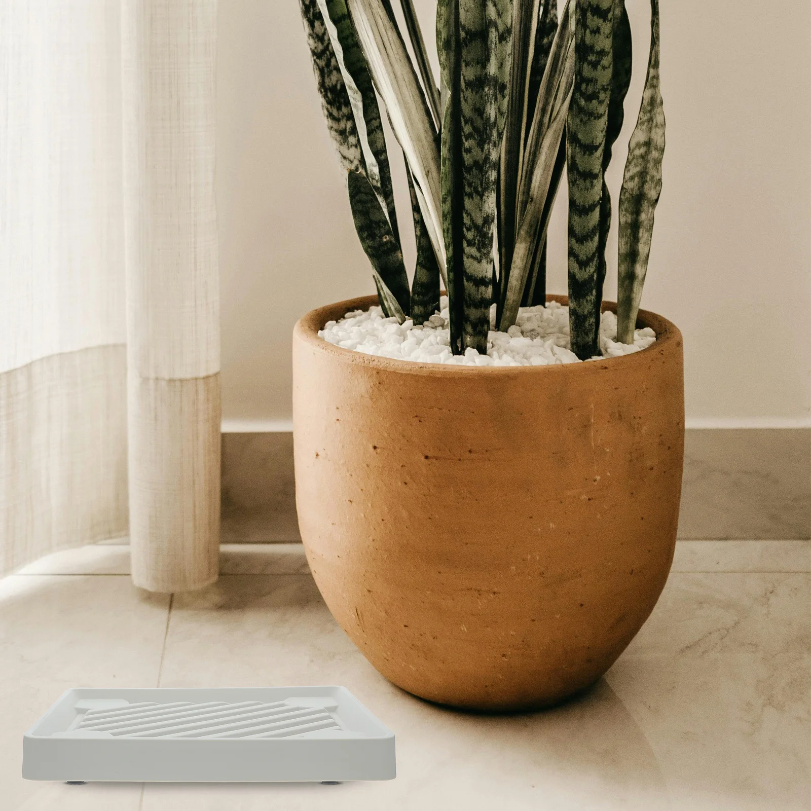 

1pc Flower Pot Tray With Wheels Rolling Plant Stand Movable Flowerpot Rack Drip Tray For Plants Plastic Planter Base Garden Tool