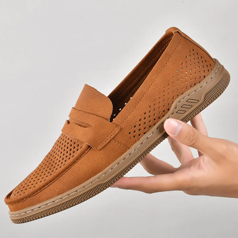 microfiber-leather-hollow-out-slip-on-penny-loafers-men-breathable-non-slip-rubber-sole-casual-driving-shoes