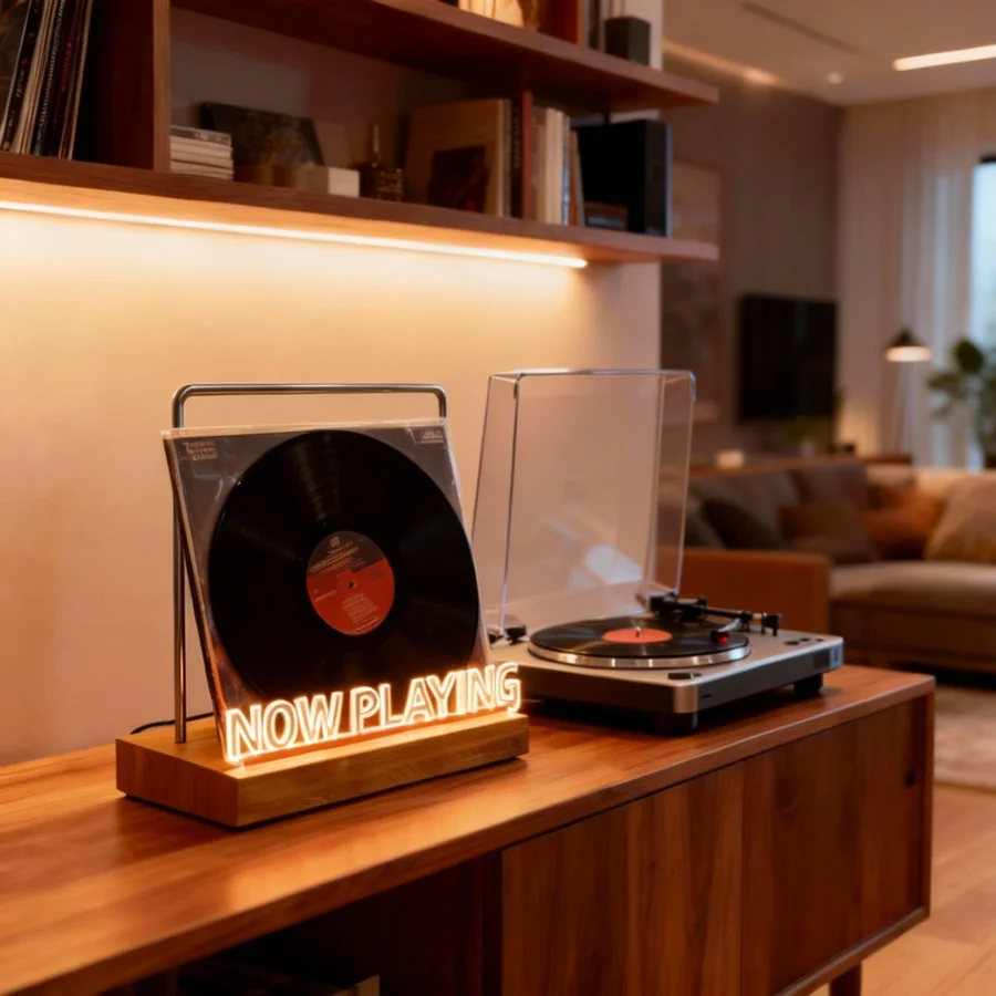 Espositore per Dischi in Vinil - Lighting Decoration Stand recensione e prezzo
