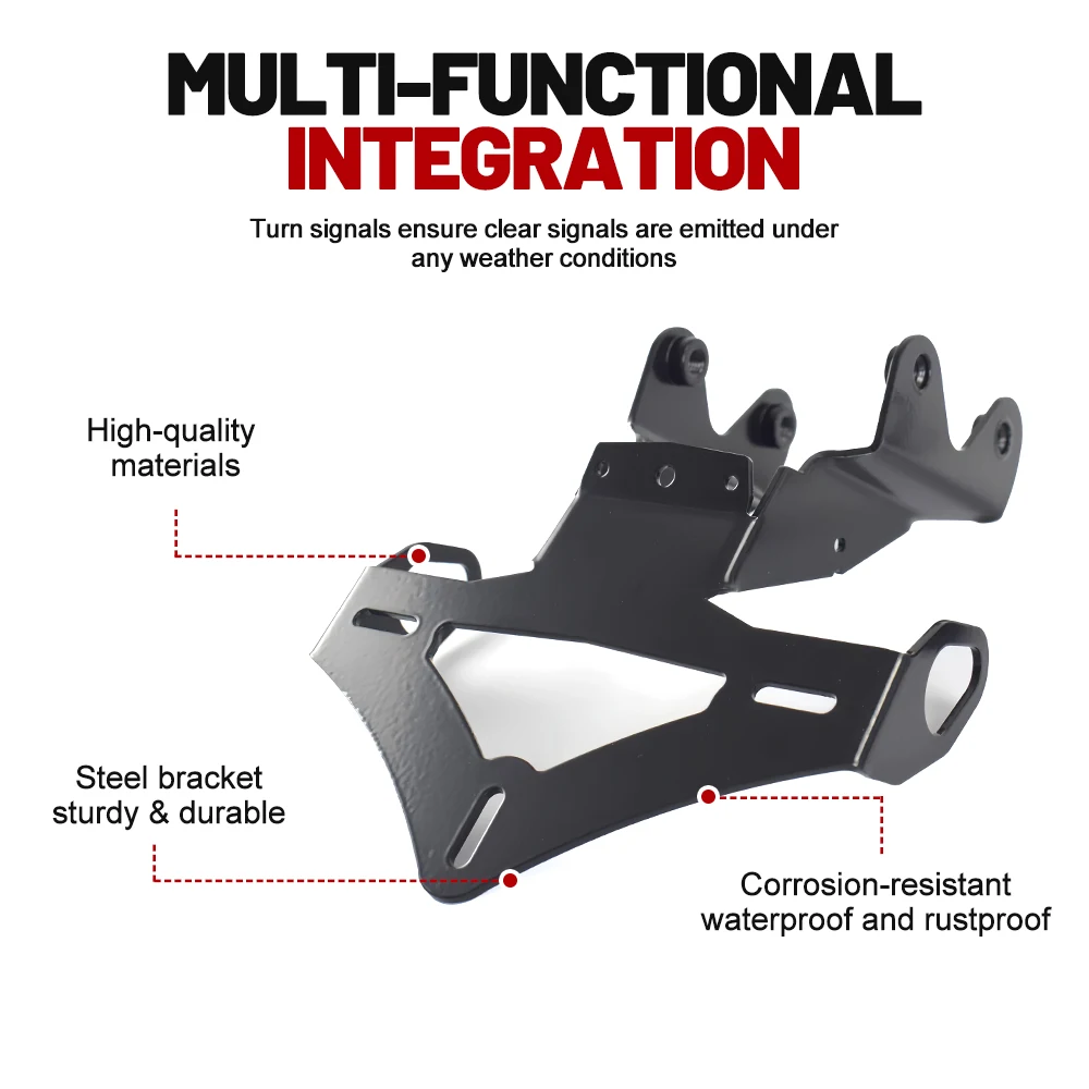 Motorcycle Fender Eliminator Kit  For YAMAHA MT-09 SP MT09 2024  Tail Tidy LED Light License Plate Holder