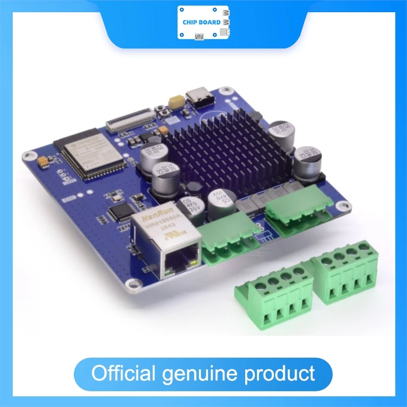 Crowdsupply Esparagus Audio Brick ESP32 HiFi DAC Amplifier Module, Smart Home Audio for Home Assistant, DSP & OTA Support