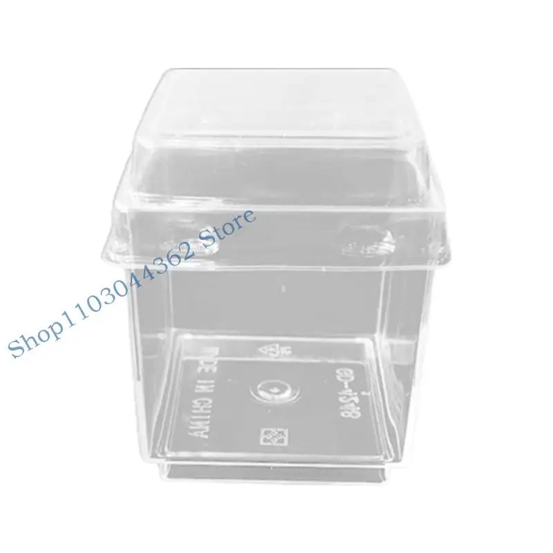 A3PA 10pcs tasses desserts jetables avec couvercle en plastique transparent tasse mousse pour le