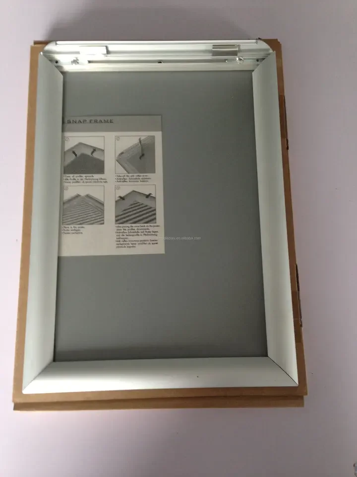 حامل كتيب من النوع Z مع لوحة MDF، رف أدب قابل للطي، رف عرض مجلة قائم على الأرض #6