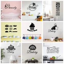 1 pc Style bakery and pizza Self Adhesive Vinyl Wallpaper For Kids Rooms Diy Home Decoration Background Wall Art Decal