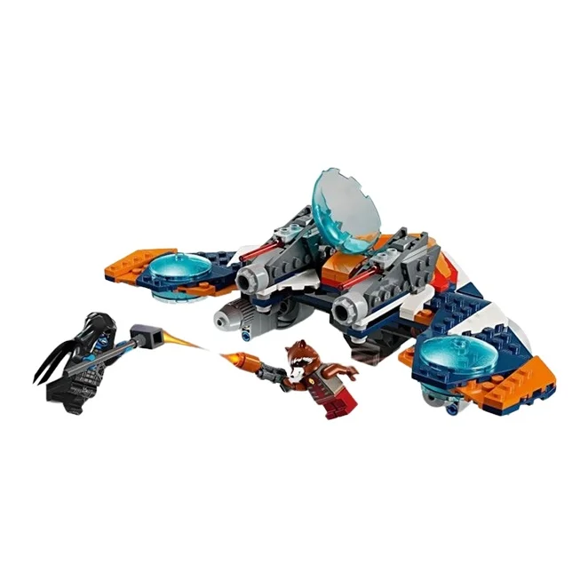 LEGO Superhero Rocket Raccoon's Warbird Spaceship Battle With Ronan Building Blocks 290pcs 76278