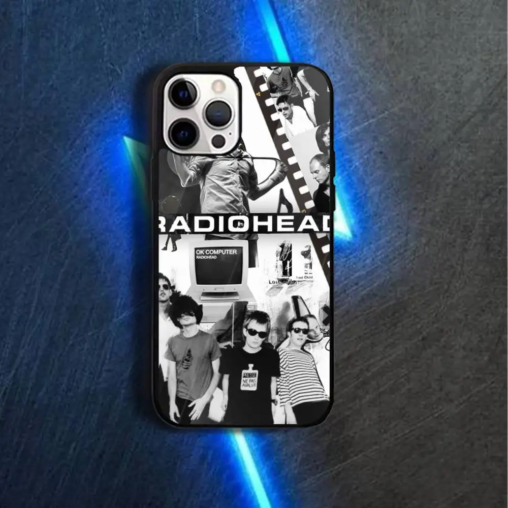 Funda de teléfono Radiohead R-Rock B-Band para iPhone 17,16,15,14,13,12,11,Pro,Max,Plus,Mini,Magsafe,funda de carga inalámbrica magnética
