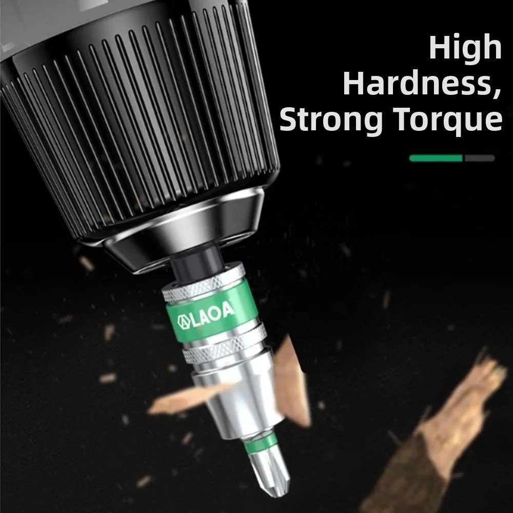 

6.35mm Screwdriver Extension Quick - release Hexagonal Handle Screwdriver Bit onnecting Rod 1/4" Impact Alloy Steel