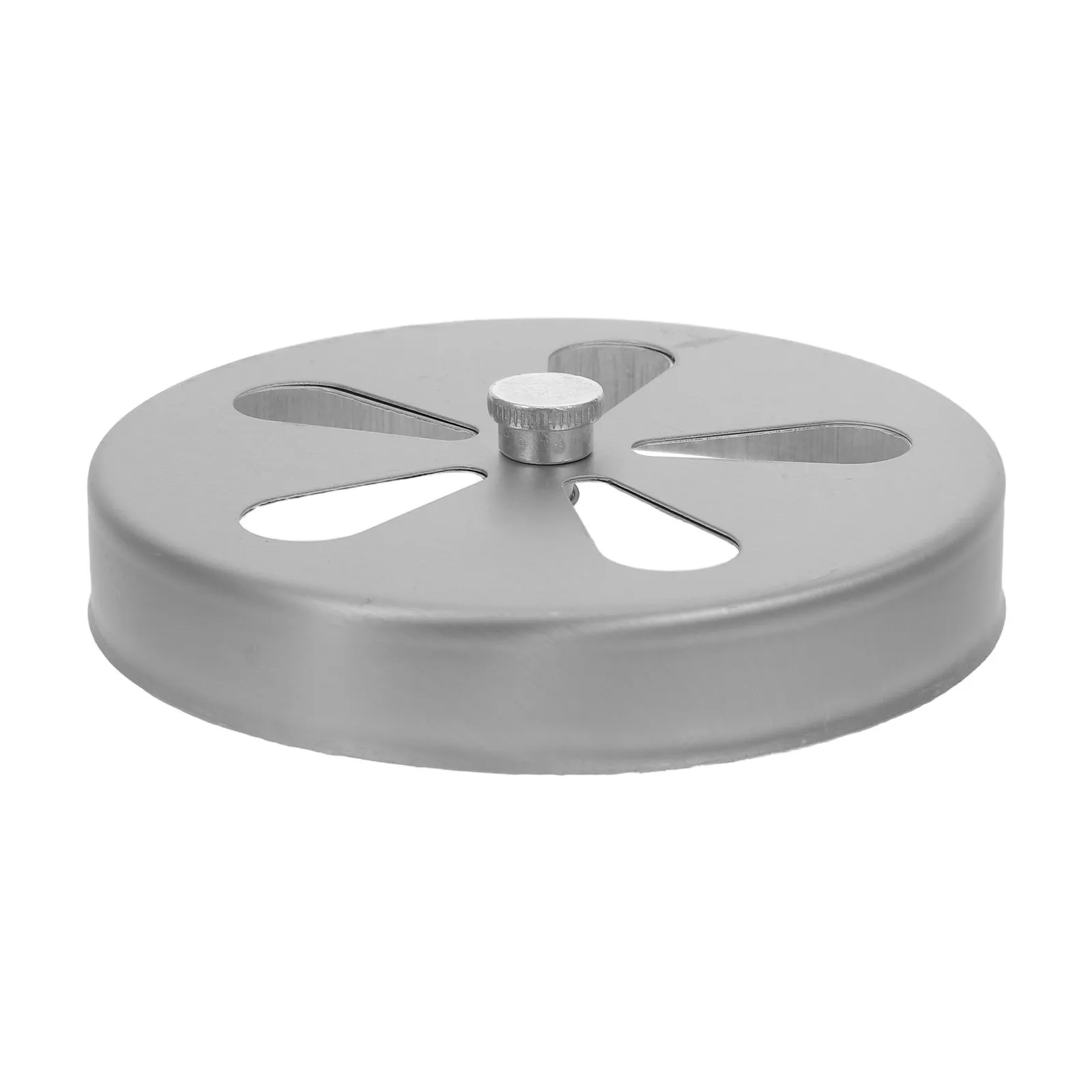 4.5in Round Boiler Air Inlet Vent Cover Furnace Roof Exhaust Pipe Cap Adjustable Air Intake for Heating Stove Accessory