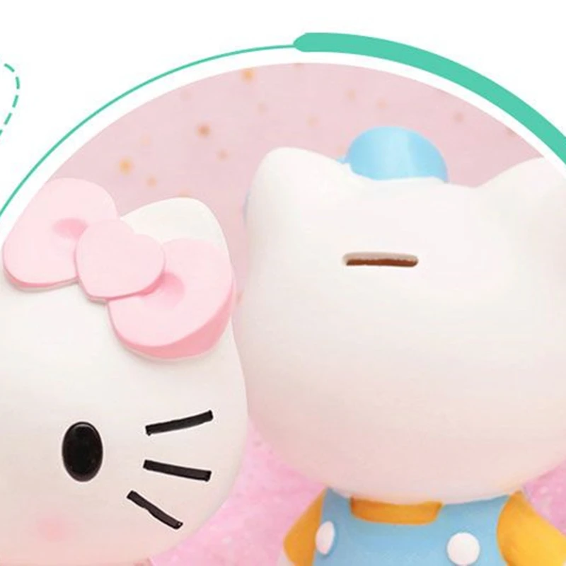 Hello Kitty Spaarpot Creatieve Spaarpot Kawayi Mode Pvc Pop Geld Veilig Money Saving Box Coin Bank Kids Meisjes speelgoed Gift