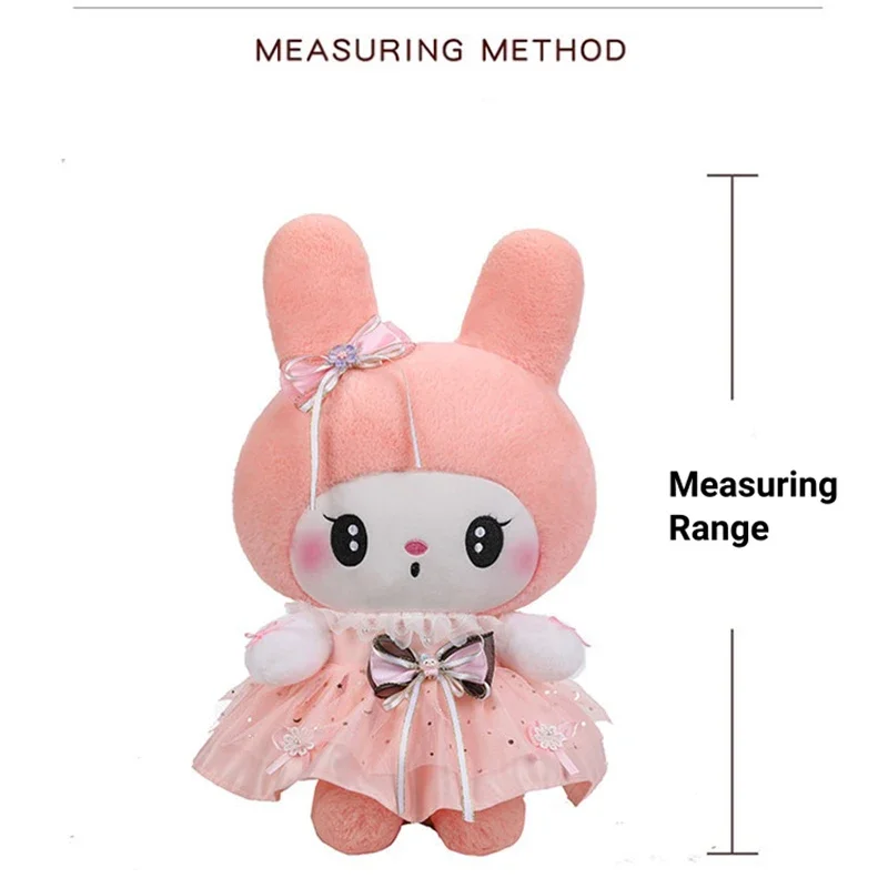 Miniso minha melodia plushies bonecas dos desenhos animados kuromi vestido de pelúcia princesa boneca travesseiro dormir brinquedos de pelúcia crianças presentes aniversário