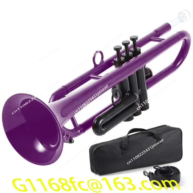 Lightweight Portable Plastic Trumpet BB Tone Trumpet Instrument