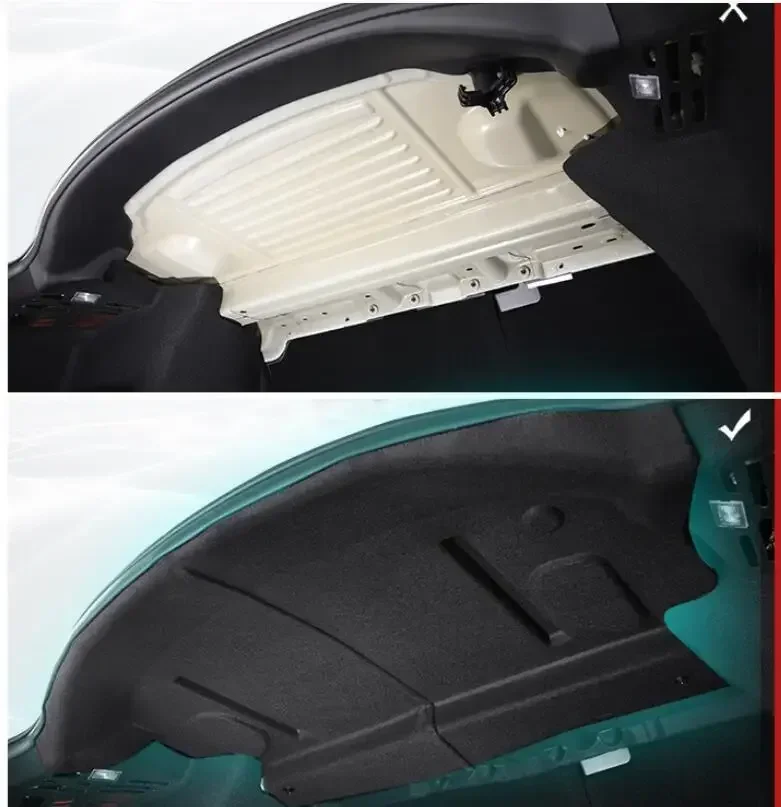 

For Tesla Model 3 2017-2023 Trunk Lid Sound Insulation Cotton Interior Hood Frunk/Trunk Soundproof Dustproof Cotton Mat H